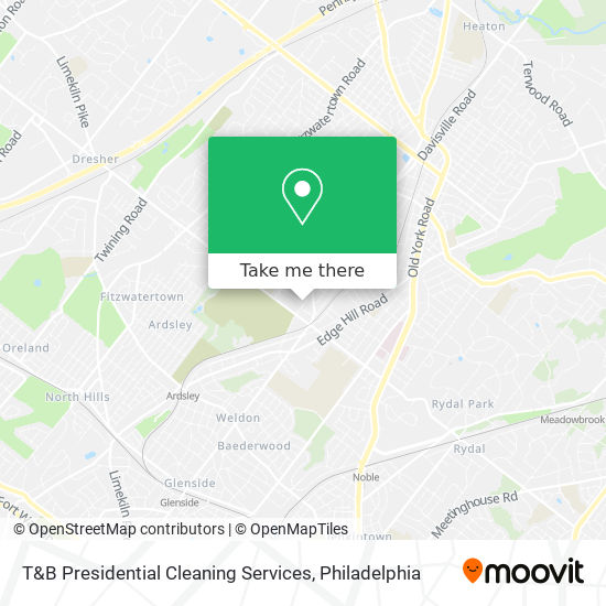 T&B Presidential Cleaning Services map