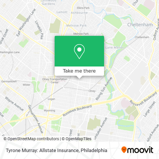 Mapa de Tyrone Murray: Allstate Insurance