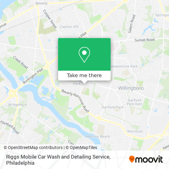 Mapa de Riggs Mobile Car Wash and Detailing Service