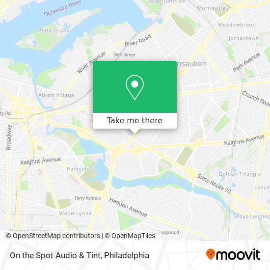 Mapa de On the Spot Audio & Tint
