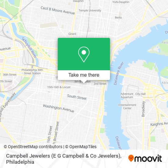 Mapa de Campbell Jewelers (E G Campbell & Co Jewelers)