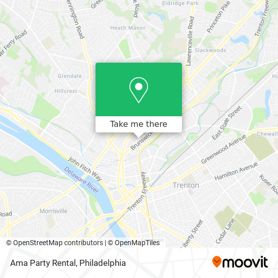 Ama Party Rental map