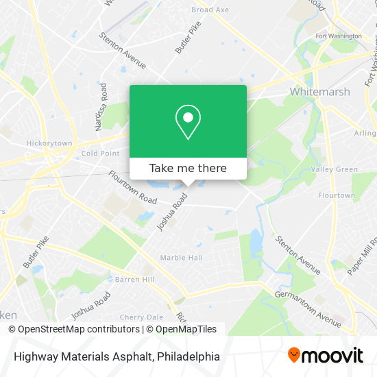 Highway Materials Asphalt map