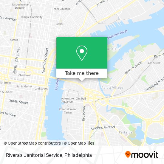 Rivera's Janitorial Service map