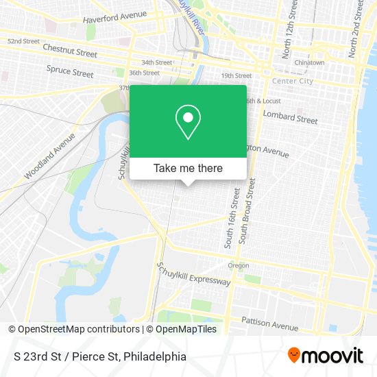 S 23rd St / Pierce St map