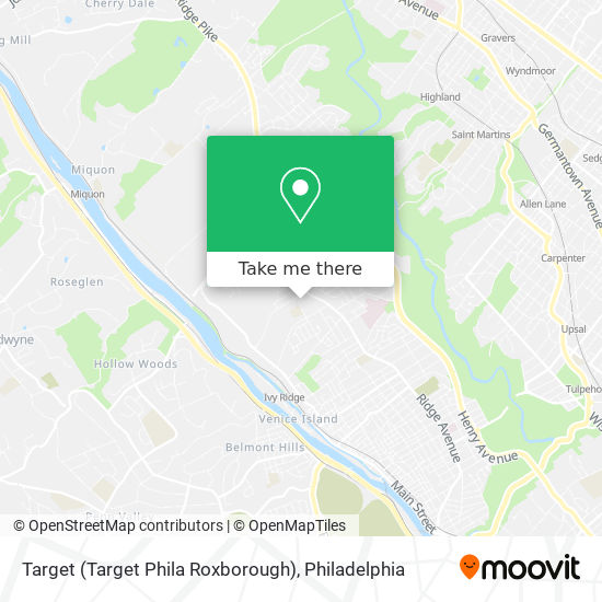 Mapa de Target (Target Phila Roxborough)
