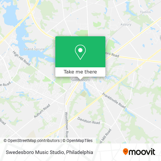 Mapa de Swedesboro Music Studio