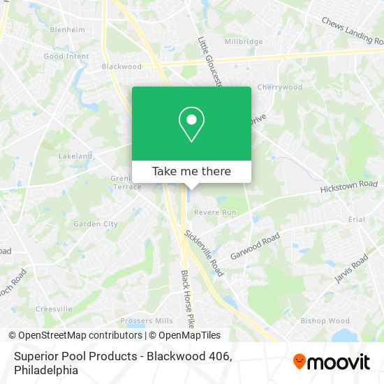 Superior Pool Products - Blackwood 406 map