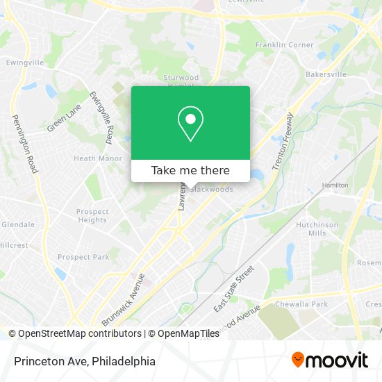 Mapa de Princeton Ave