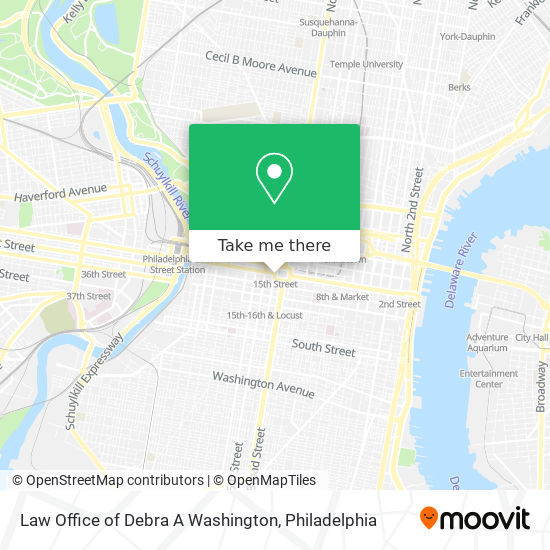 Law Office of Debra A Washington map