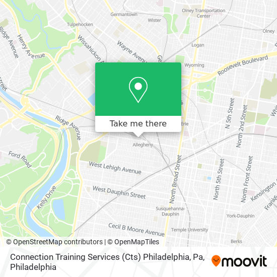 Connection Training Services (Cts) Philadelphia, Pa map
