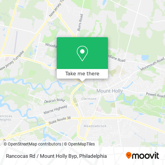 Rancocas Rd / Mount Holly Byp map