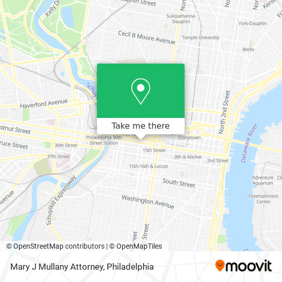 Mary J Mullany Attorney map