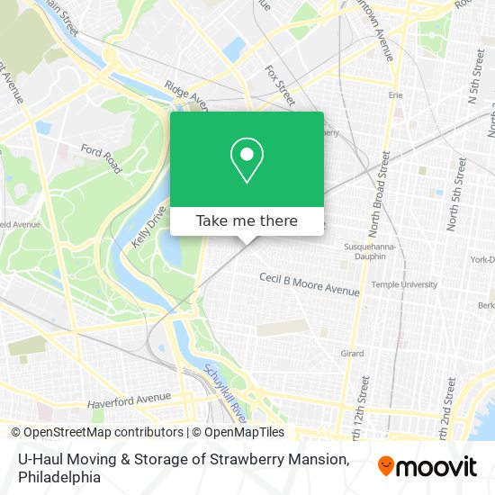 U-Haul Moving & Storage of Strawberry Mansion map
