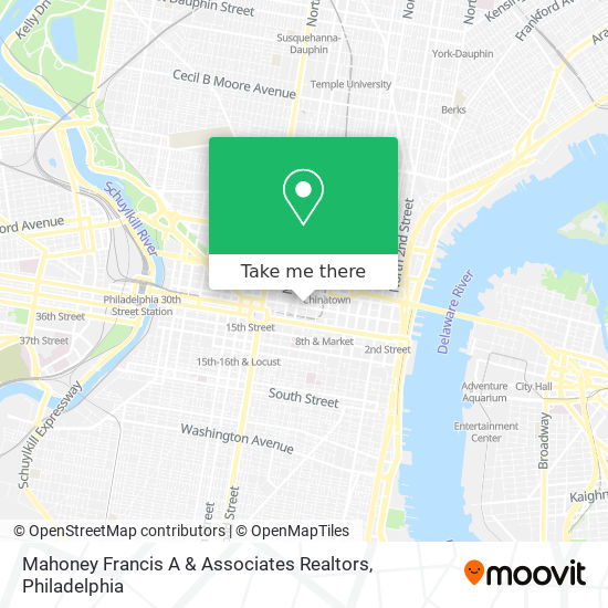Mahoney Francis A & Associates Realtors map