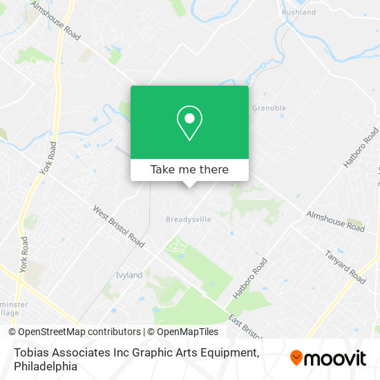 Mapa de Tobias Associates Inc Graphic Arts Equipment