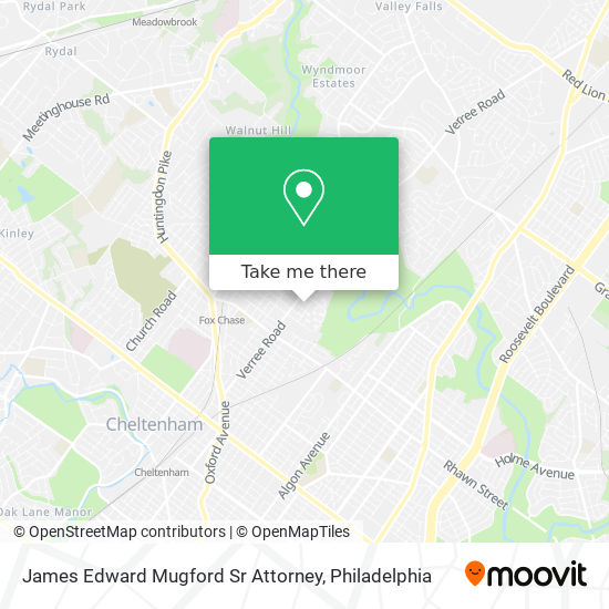 James Edward Mugford Sr Attorney map