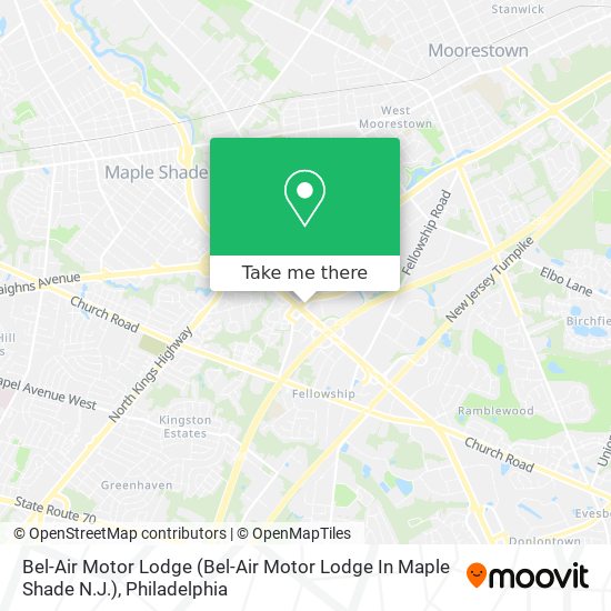 Mapa de Bel-Air Motor Lodge (Bel-Air Motor Lodge In Maple Shade N.J.)