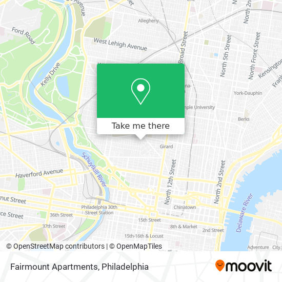 Fairmount Apartments map