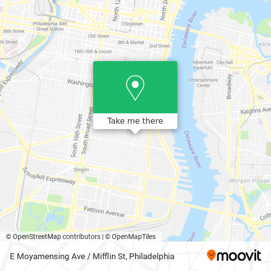 E Moyamensing Ave / Mifflin St map