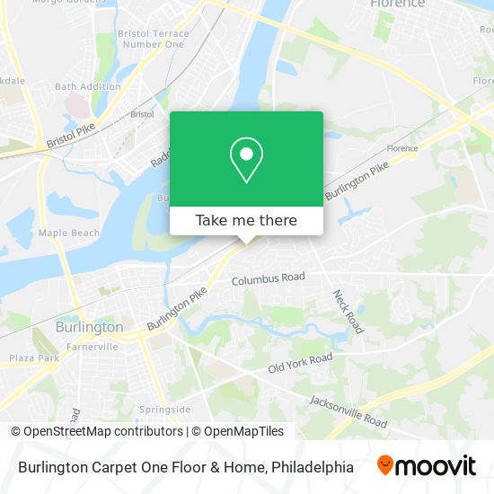 Burlington Carpet One Floor & Home map