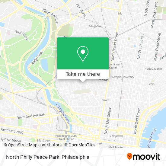 Mapa de North Philly Peace Park