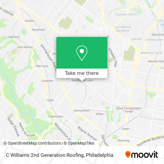 Mapa de C Williams 2nd Generation Roofing