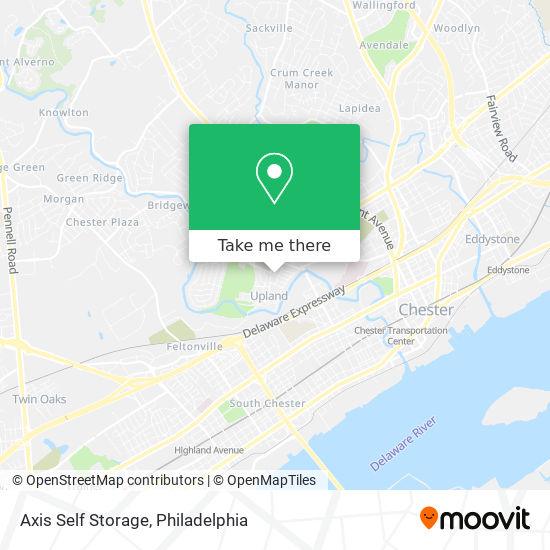Axis Self Storage map