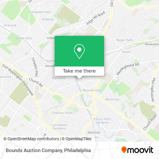 Bounds Auction Company map