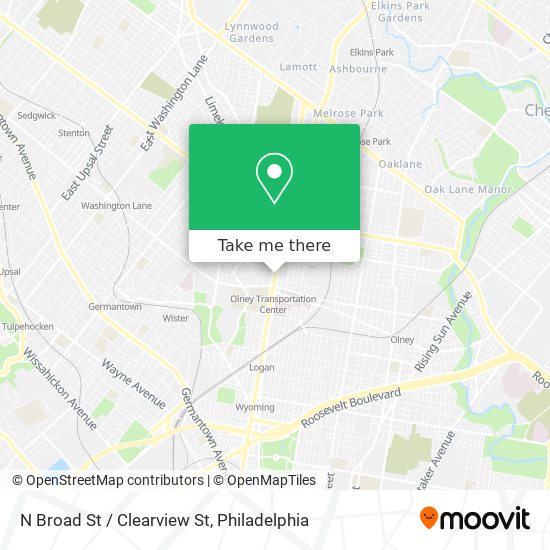 Mapa de N Broad St / Clearview St