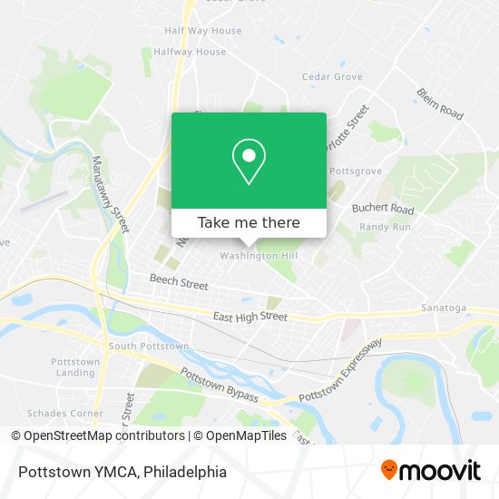 Pottstown YMCA map