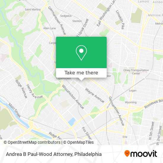 Mapa de Andrea B Paul-Wood Attorney