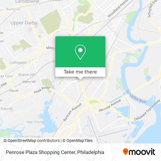 Penrose Plaza Shopping Center map