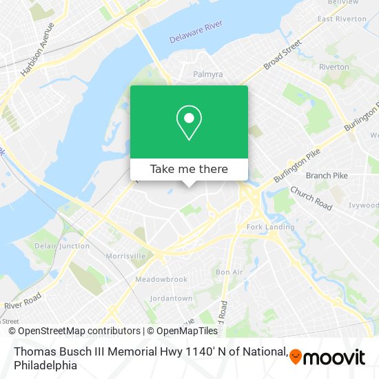 Mapa de Thomas Busch III Memorial Hwy 1140' N of National