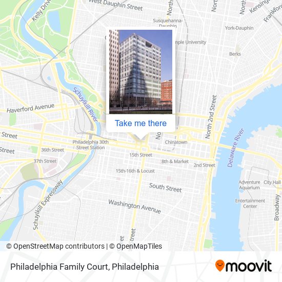 Philadelphia Family Court map