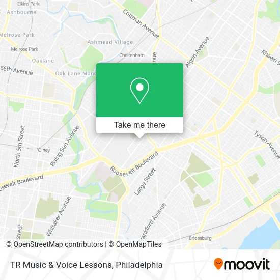 TR Music & Voice Lessons map