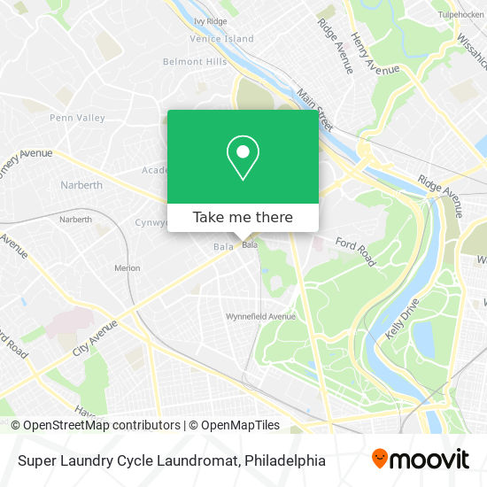 Mapa de Super Laundry Cycle Laundromat