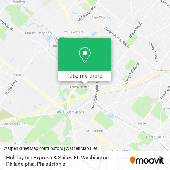 Holiday Inn Express & Suites Ft. Washington - Philadelphia map