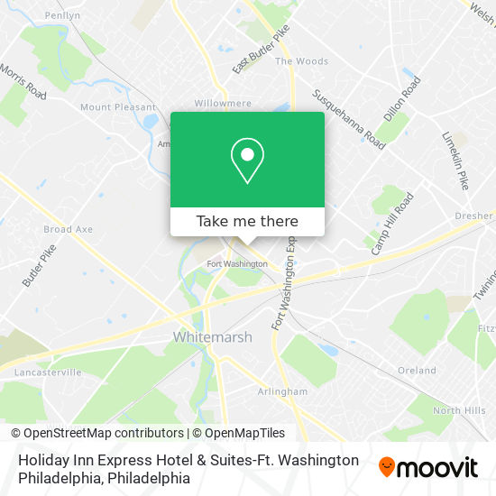 Mapa de Holiday Inn Express Hotel & Suites-Ft. Washington Philadelphia