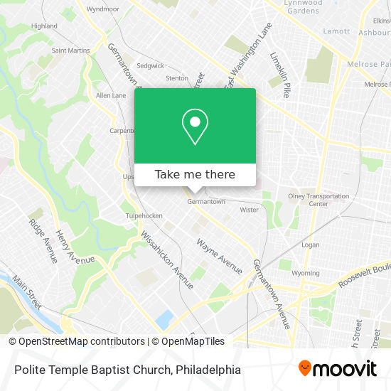 Polite Temple Baptist Church map