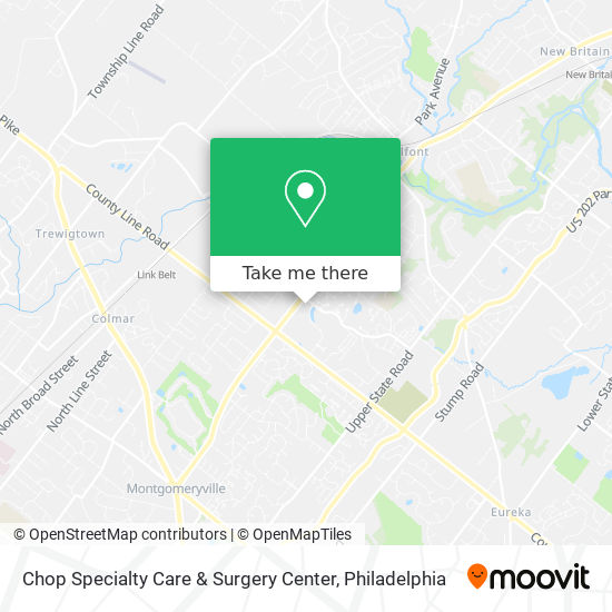 Mapa de Chop Specialty Care & Surgery Center