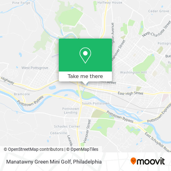 Mapa de Manatawny Green Mini Golf