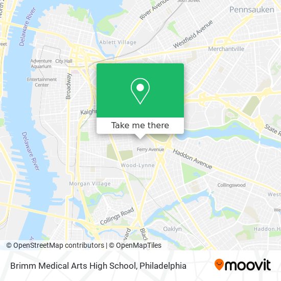 Brimm Medical Arts High School map