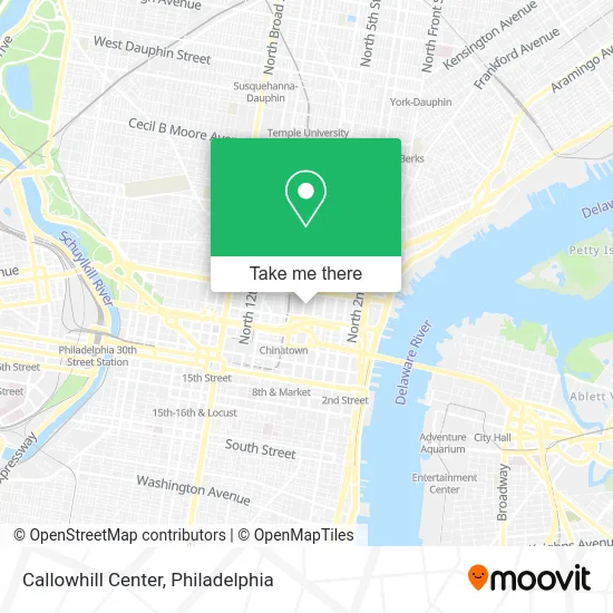 Callowhill Center map