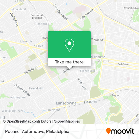 Poehner Automotive map