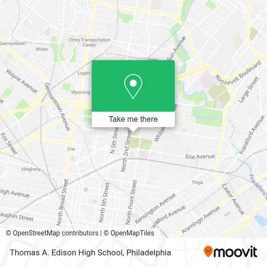 Thomas A. Edison High School map