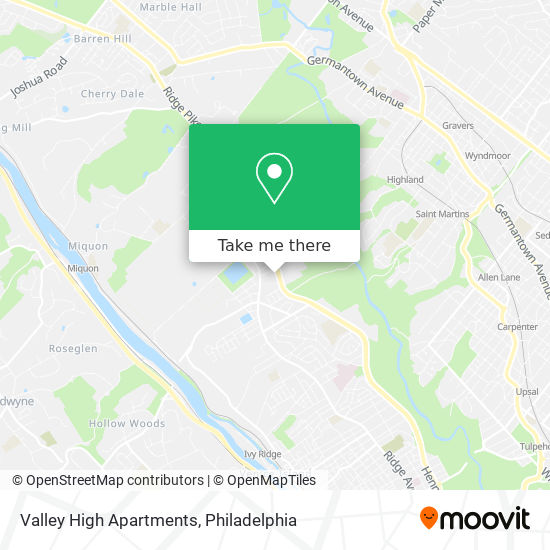 Valley High Apartments map