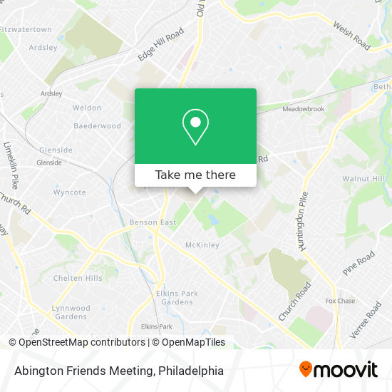 Mapa de Abington Friends Meeting