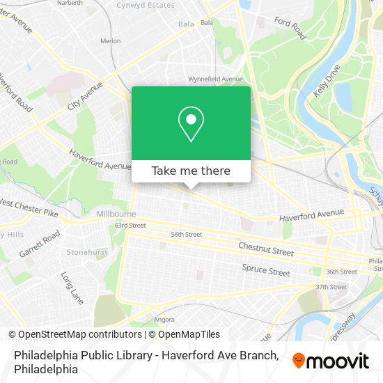 Philadelphia Public Library - Haverford Ave Branch map