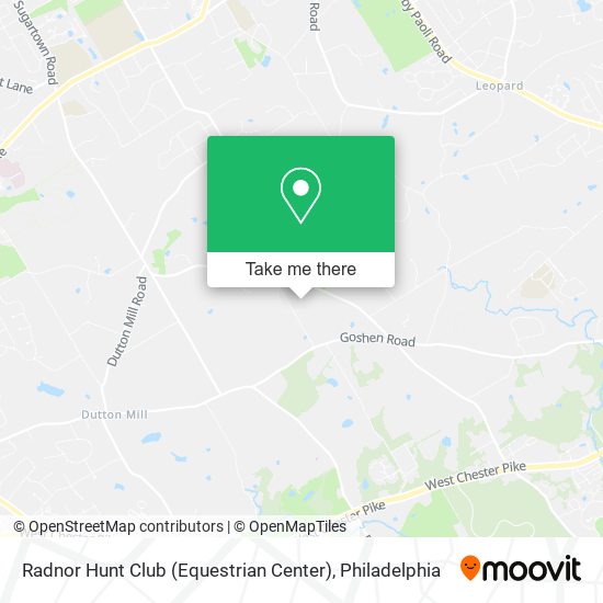 Mapa de Radnor Hunt Club (Equestrian Center)